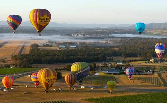 獵人谷 (Hunter Valley) 澳大利亞樂浮熱氣球公司 (Balloon Aloft)